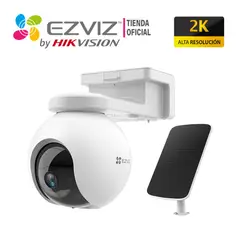 EZVIZ - Cámara IP CB8 2K 3MP Wifi 24GHz con Panel Solar