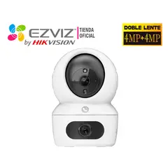 EZVIZ - Cámara IP H7C 4MP + 4MP Doble Lente Interior Giratoria 360°