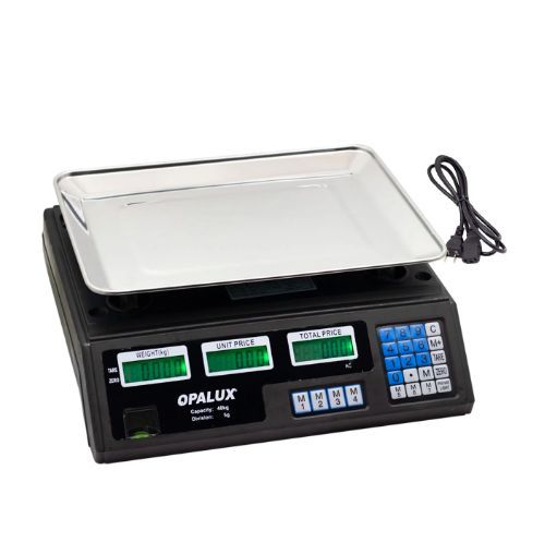 Balanza Digital Recargable 40Kg OP-208C-BK
