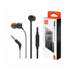 JBL - Audífonos T110 Pure Bass Sound 35mm con Micrófono Negro