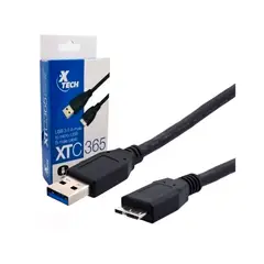 XTECH - CABLE XTC 365 DE USB 30 A MICRO USB B 91 CM NEGRO - PN XTC-365