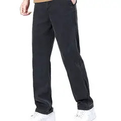 BLWOENS - Pantalones largos para hombres -Negro