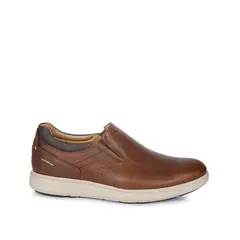 VIALE - Zapato Slip On Casual ANGELO-077 Cafe Homme Cuero