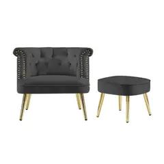 CENTRAL DECCO - SILLON BANQUETA SANTIAGO NEGRO