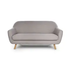 CENTRAL DECCO - SOFA 2 CUERPOS KARIM GRIS CLARO