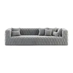 CENTRAL DECCO - SOFA 3 CUERPOS ARIS GRIS CLARO