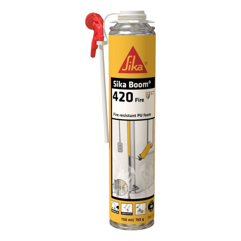 Espuma de Relleno Resistente al fuego Boom fire 420 rosado 750ml