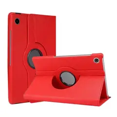 GENERICO - Funda Giratoria para Tablet Samsung Tab A9 8.7 Rojo