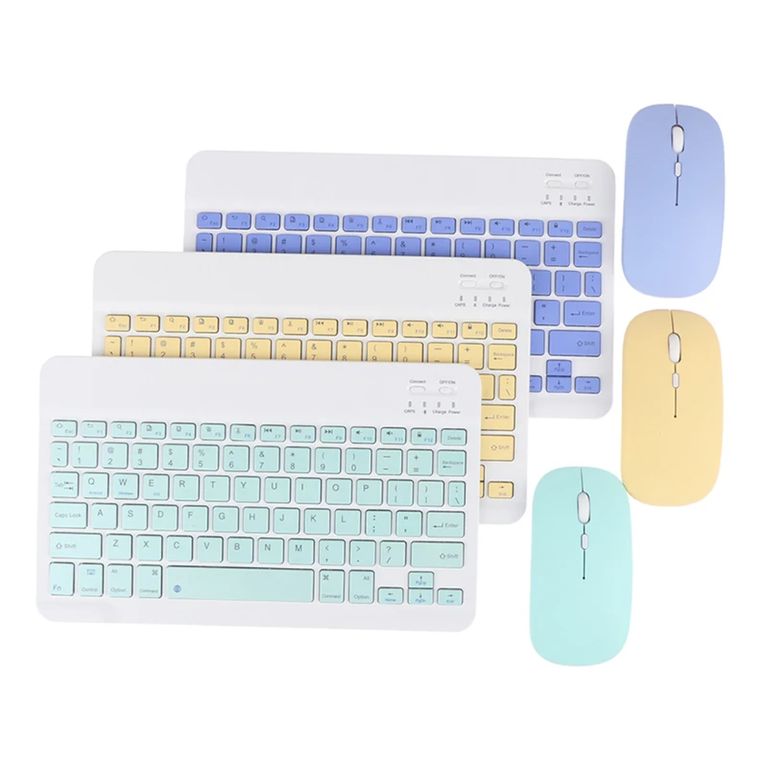 Teclado inalámbrico Bluetooth con Mouse - Purpura - M