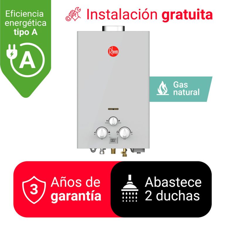 TERMA A GAS 10 L GAS NATURAL (GN) TIRO NATURAL
