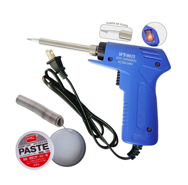 Kit Cautín 30130W + Pasta 10Gr + Estaño 2Mts WT-9012-SGOOT