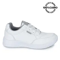 RABBIT - Zapatilla Escolar Casual ALEX-053 K Blanco Cuero