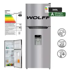 WOLFF - Refrigeradora No Frost WRF365D de 345 Litros