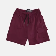 YONISTERS CLOTHING - SHORT DE ALGODON MODA KIDS VINO