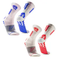 SILVERA NANOTECH - 2 Pack Medias deportivas de compresion running bicicleta gimnasio trek