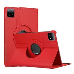 GENERICO - Funda Giratoria para Tablet XIAOMI PAD 6 Rojo