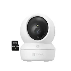 EZVIZ - Cámara Vigilancia Wifi H6C PRO 1080P 360° Boton Llamada +Sd 128Gb