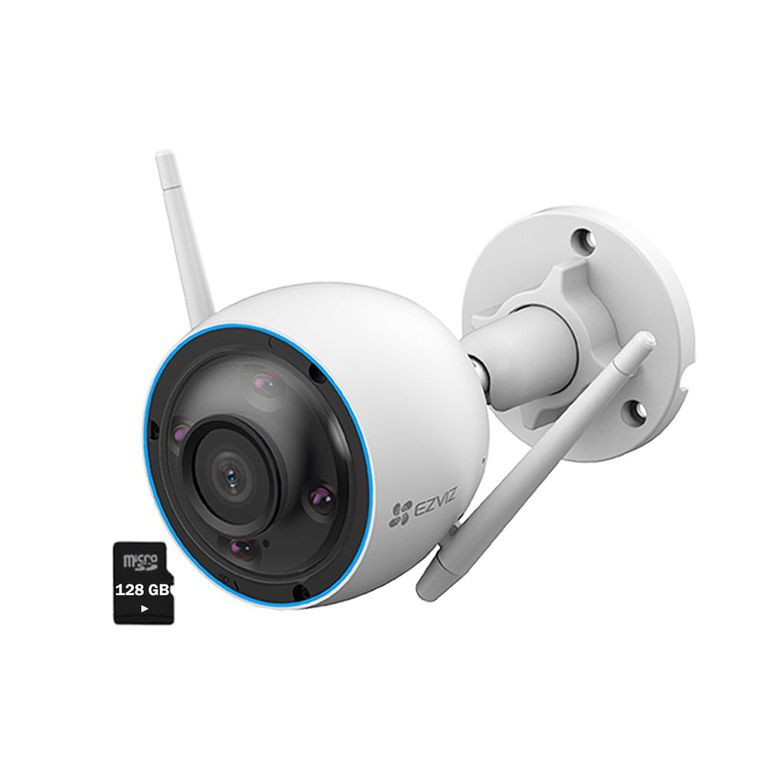Cámara Wifi H3 3k 5mp Exterior Visión Nocturn +sd128gb