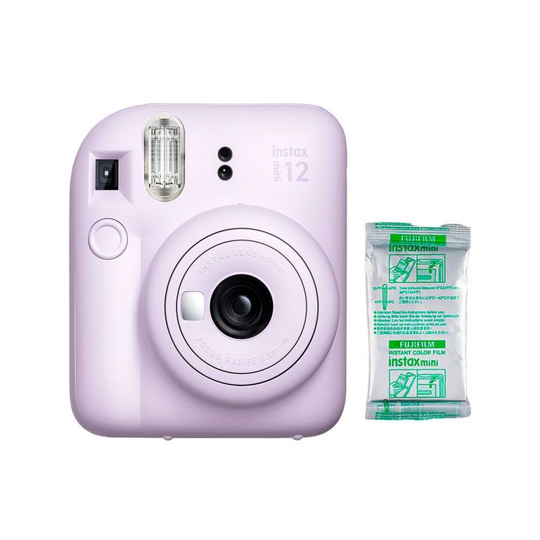 Camara Instax Mini 12 Lila + Pack Pelicula x 10