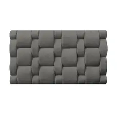 BARAKA HOME - Cabecera Niza Aerea Queen - Gris Oscuro