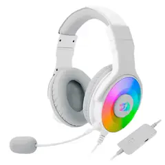 ANTRYX - Audifono Redragon Gamer Pandora White 2 H350W-RGB-1 (3,5mm + usb)