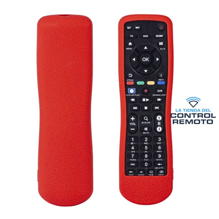 Funda Protector de Silicona para Control de Deco Movistar - Rojo