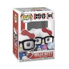 FUNKO - Hello Kitty Nerd flocked Pop 65 Hello Kitty