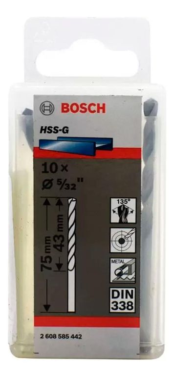 Broca Metal HSS-G X10U 4.0mm 5/32"