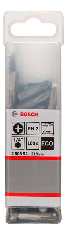 Punta Phillips 2X25mm 100 Unidades Caja Plastica