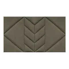 BARAKA HOME - Cabecera Coleo Aerea Queen - Beige Oscuro