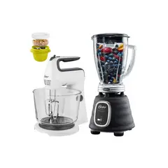 OSTER - Combo Licuadora BPST02Batidora de Mano y Pedestal