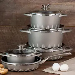 SIMPLE COOK - Juego de Ollas 9 Piezas Mont Blanc