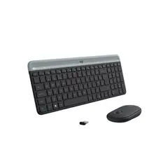 LOGITECH - TECLADO Y MOUSE INALÁMBRICOS SLIM COMBO MK470 USB BLACK