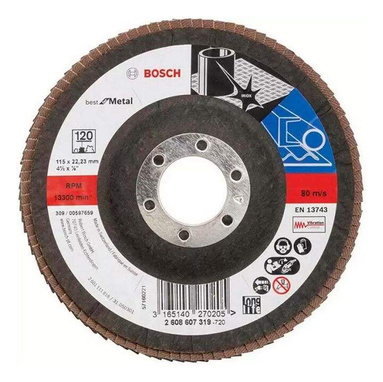 Disco Flap Best para Metal 45 Gr120 Curvo