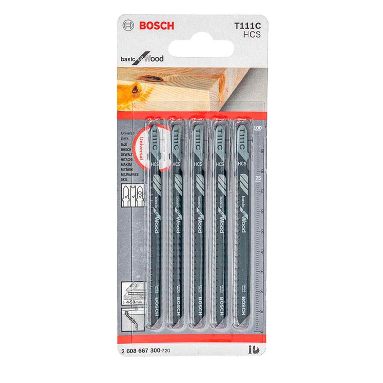 Sierra Calar T111Cx5 HCS Recto Grueso Básico Madera
