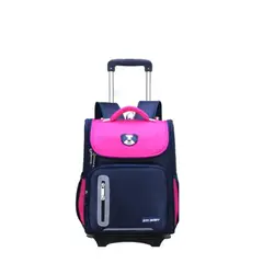 GENERICO - Mochila Escolar para Niños Con Ruedas Modelo Osito Kids