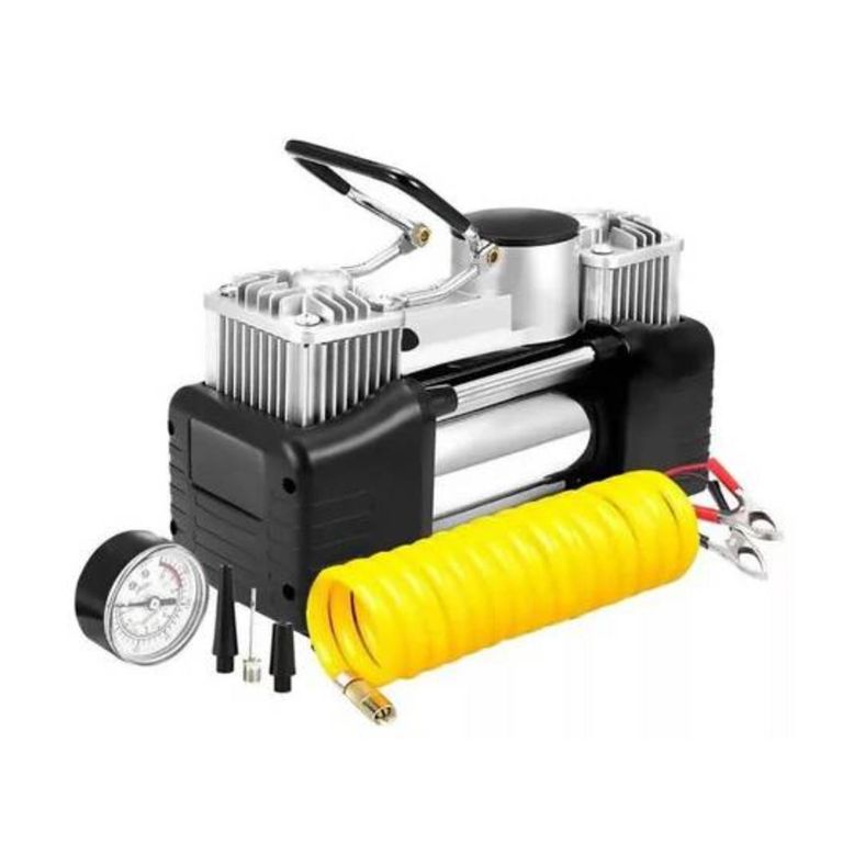 Compresor De Aire Portátil De 2 Cilindros Inflador Frecuencia 40min