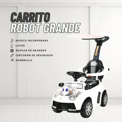 GENERICO - CARRITO DE JUEGUETE ROBOT GRANDE PARA NIÑO