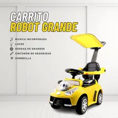 GENERICO - CARRITO DE JUEGUETE ROBOT GRANDE PARA NIÑO