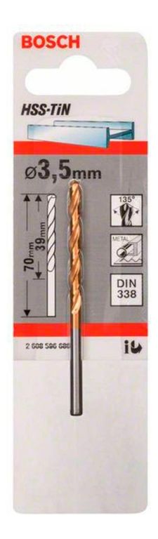 Broca Hss-Tin 3.5mm
