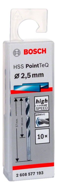 Broca Metal Hss Pointteq Cjax10 25Mm