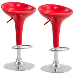 NOVAHUS - Set x 2 Bancos de Bar Curitiba Rojo