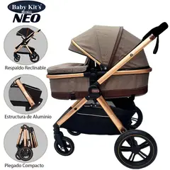 BABY KITS - Coche Cuna Moises De Lujo «NEO» Beige