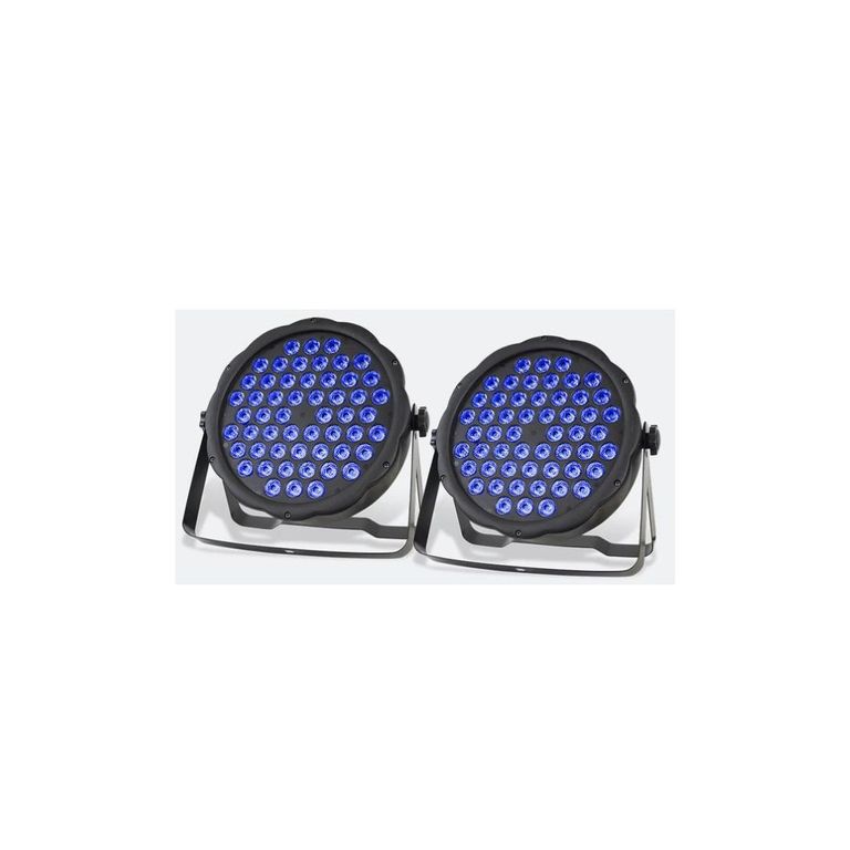 PACK 2 Tacho Par Led 54X2 Luces Led Dmx Audioritmica Evento Dj