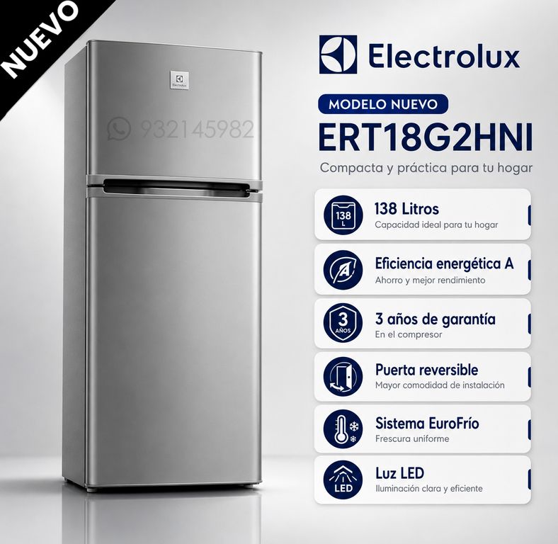 Refrigeradora Frost Top Mount 138 Litros ERT18G2HNI