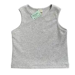 RED CARROT - Top de algodon color gris