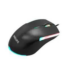 PHILIPS - MOUSE GAMING SPK9314, RGB, 3 BOTONES ,NEGRO - P/N:SPK9314