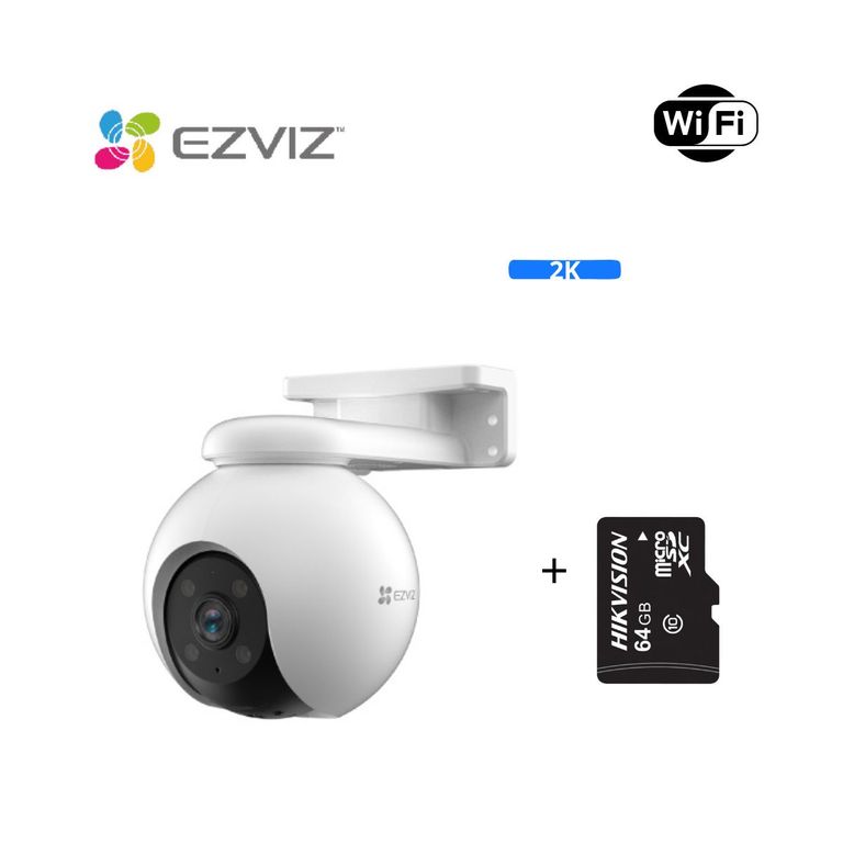 Cámara De Seguridad Inteligente Para Exteriores H8 Pro 2K + SD 64 GB