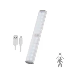S&T - Luz Led Recargable S-Movimiento Portable Iman Cold White SG28