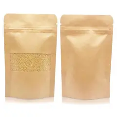 LA SEMILLITA PERUANA - 50 Sobre Trilaminado Kraft con ventana con zipper